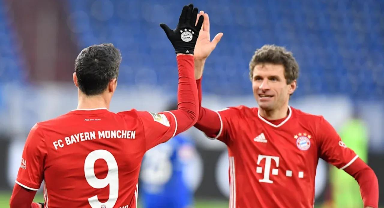 九游体育官方网站拜仁主场大捷，球员赛后激动庆祝胜利，直接一些解决威望.